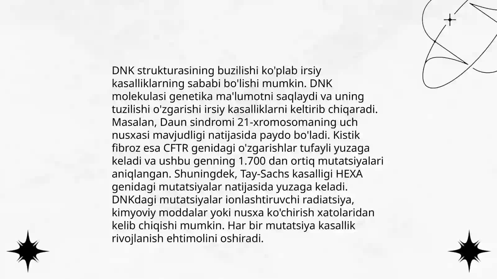 Irsiy kasalliklarning kelib chiqish mexanizmi 4