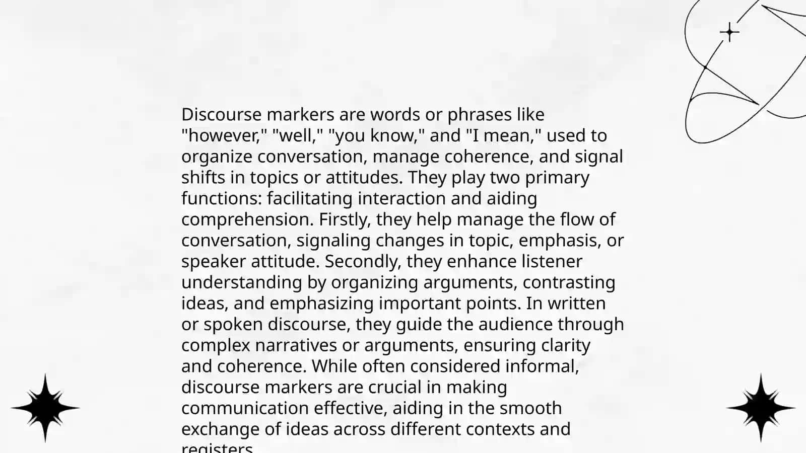 Discourse Markers 4