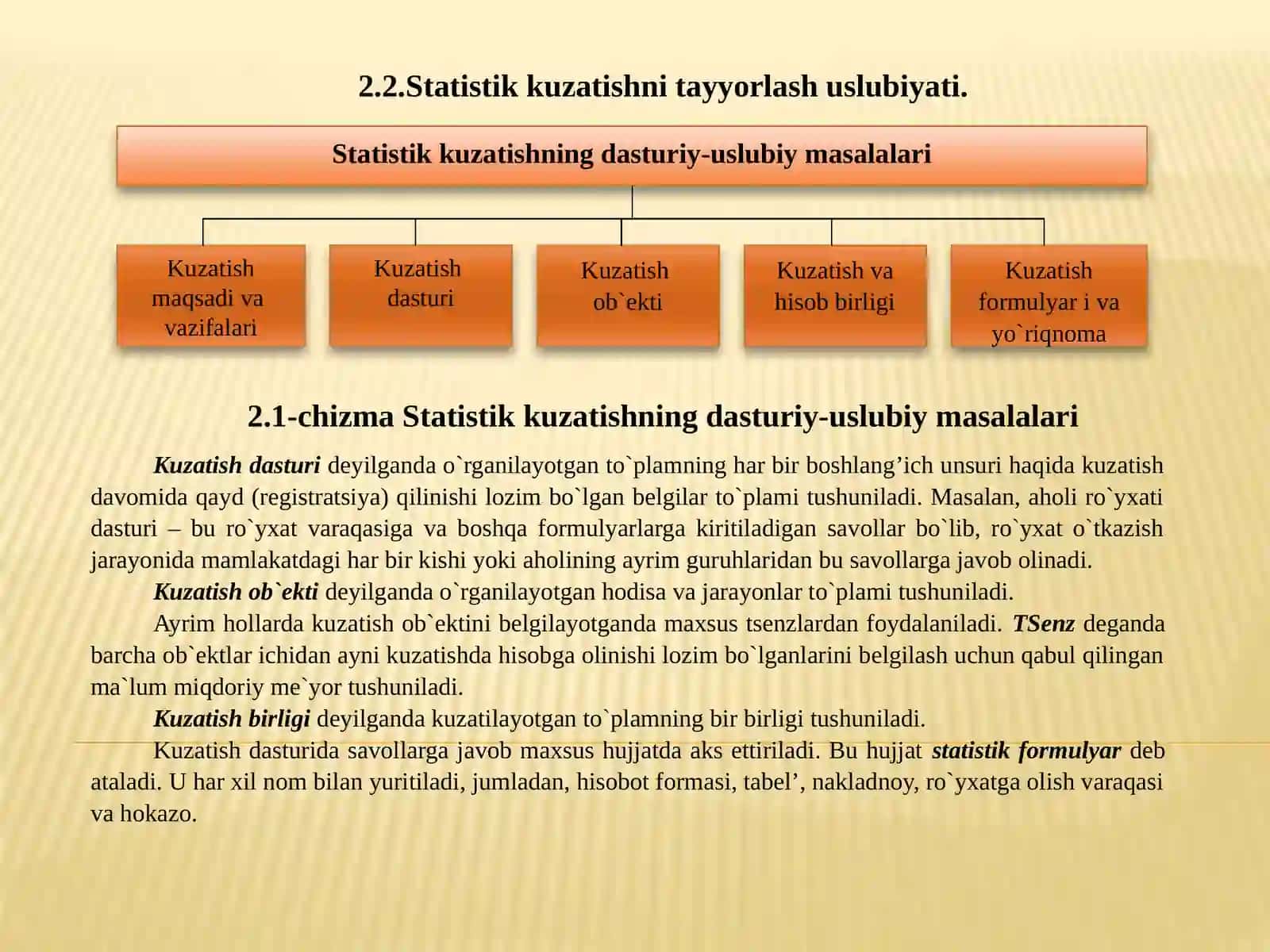 Statistik kuzatish uslubiyati 4