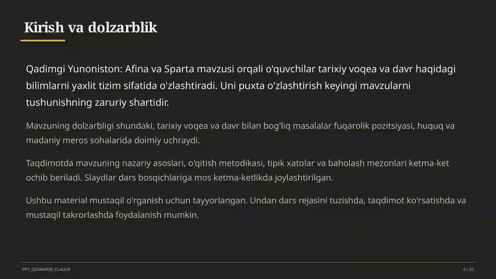 Qadimgi Yunoniston: Afina va Sparta (6-sinf) 4