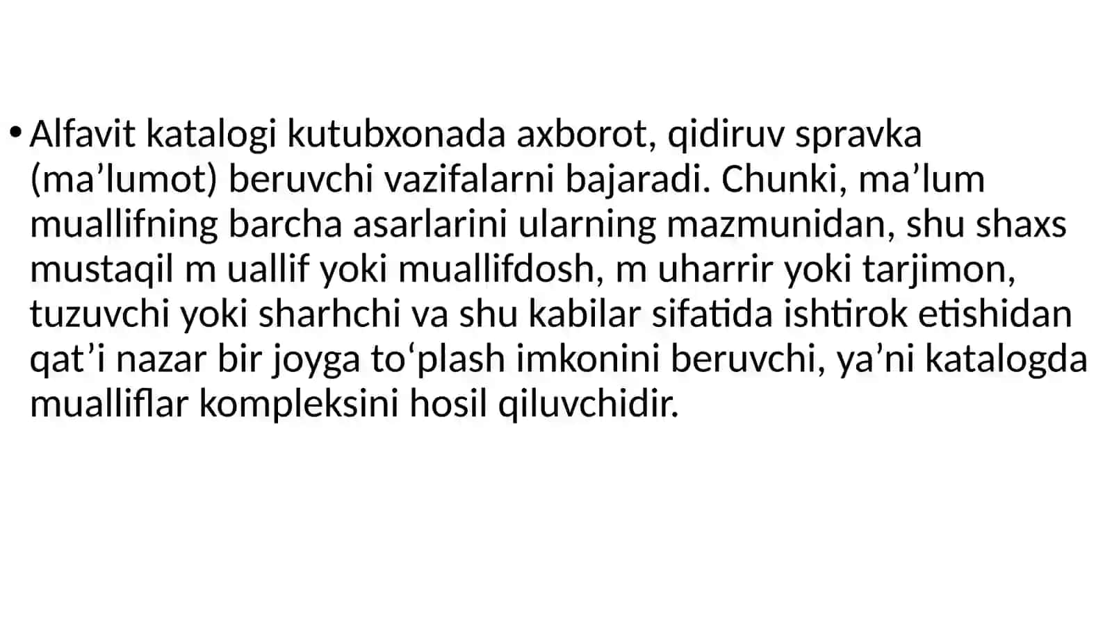 KUTUBXONALARDA KATALOGLARNI TUZISH USULLARI 4