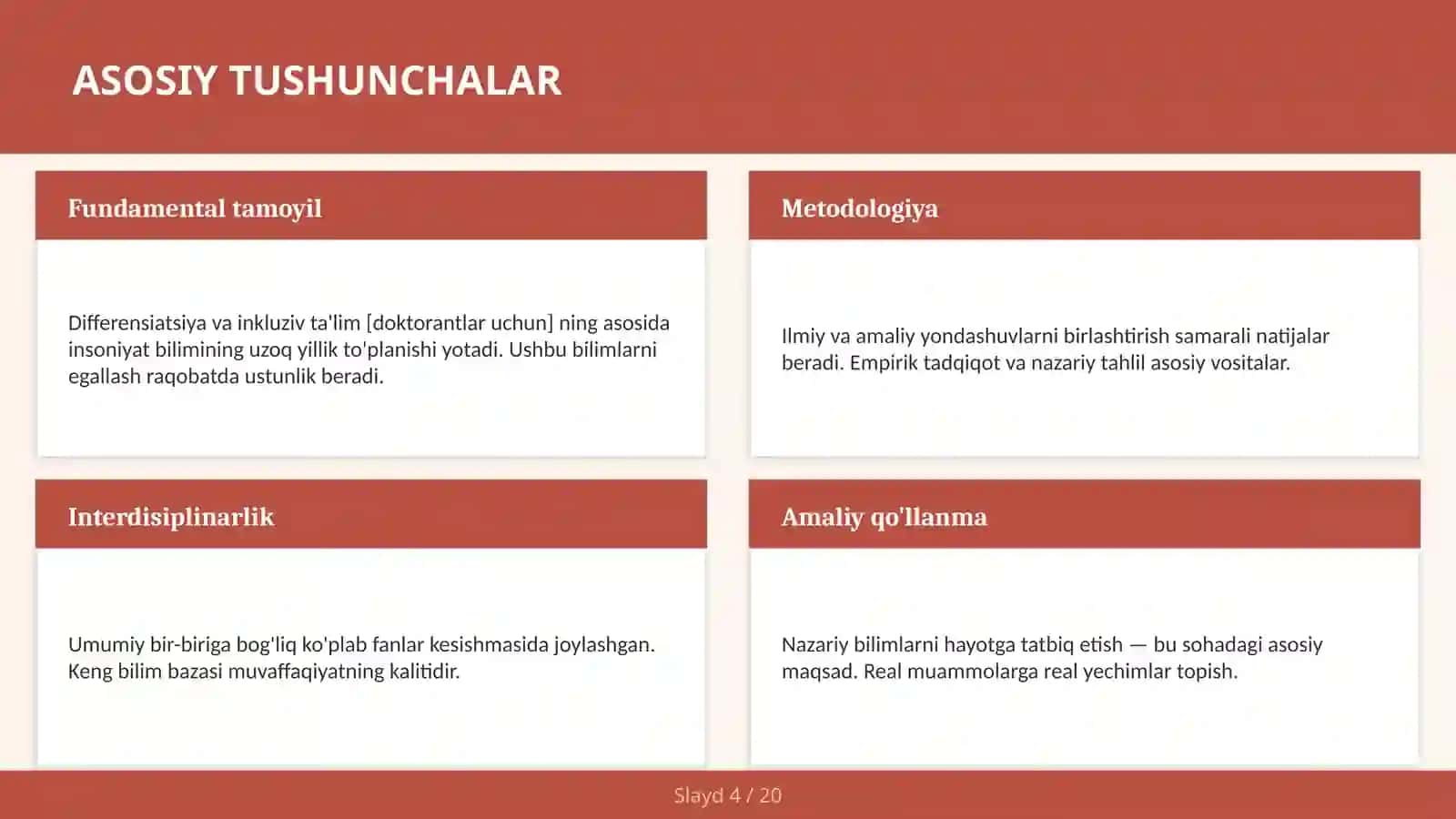Differensiatsiya va inkluziv ta'lim [doktorantlar uchun] 4