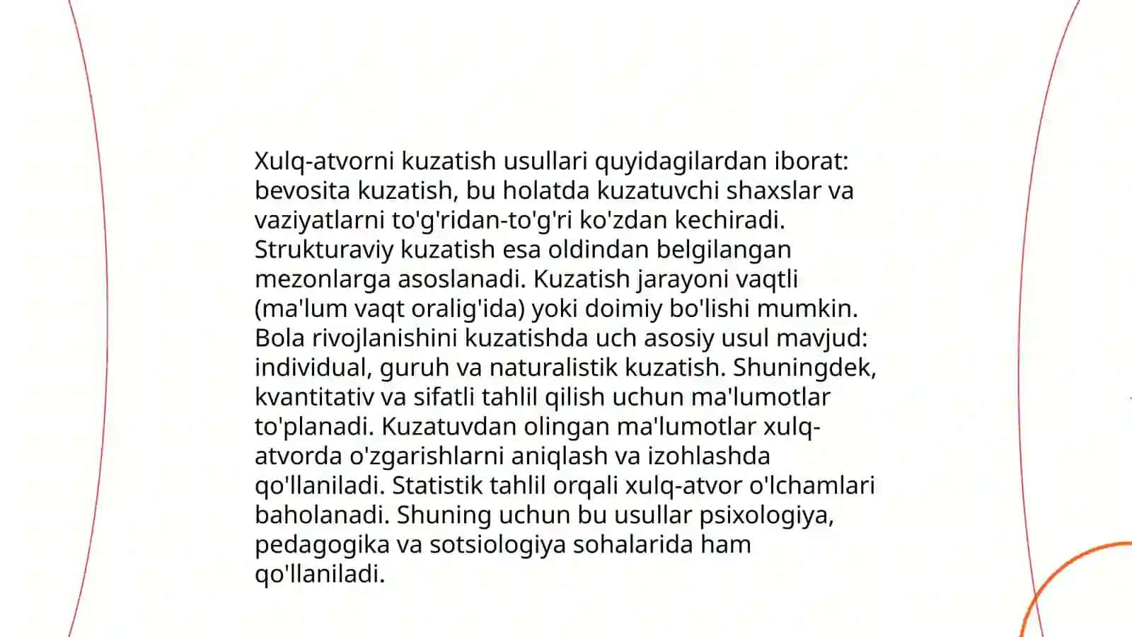 Psixologiyada Xulq atvorni eksperimental o'rganish metodlari 4