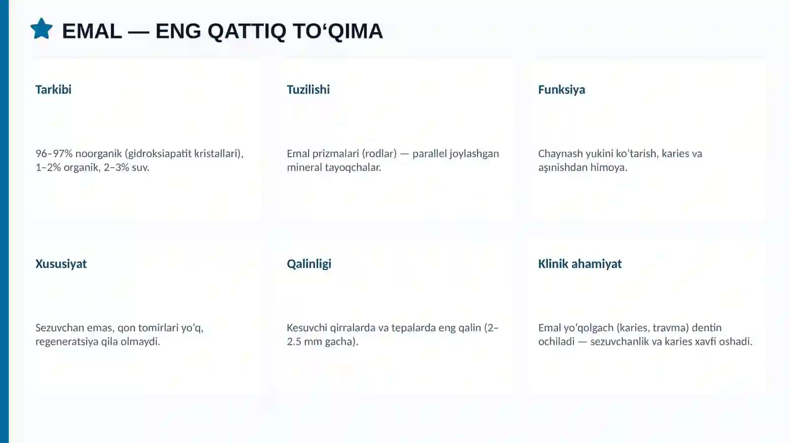 Tishlarning anatomik tuzilishi 4
