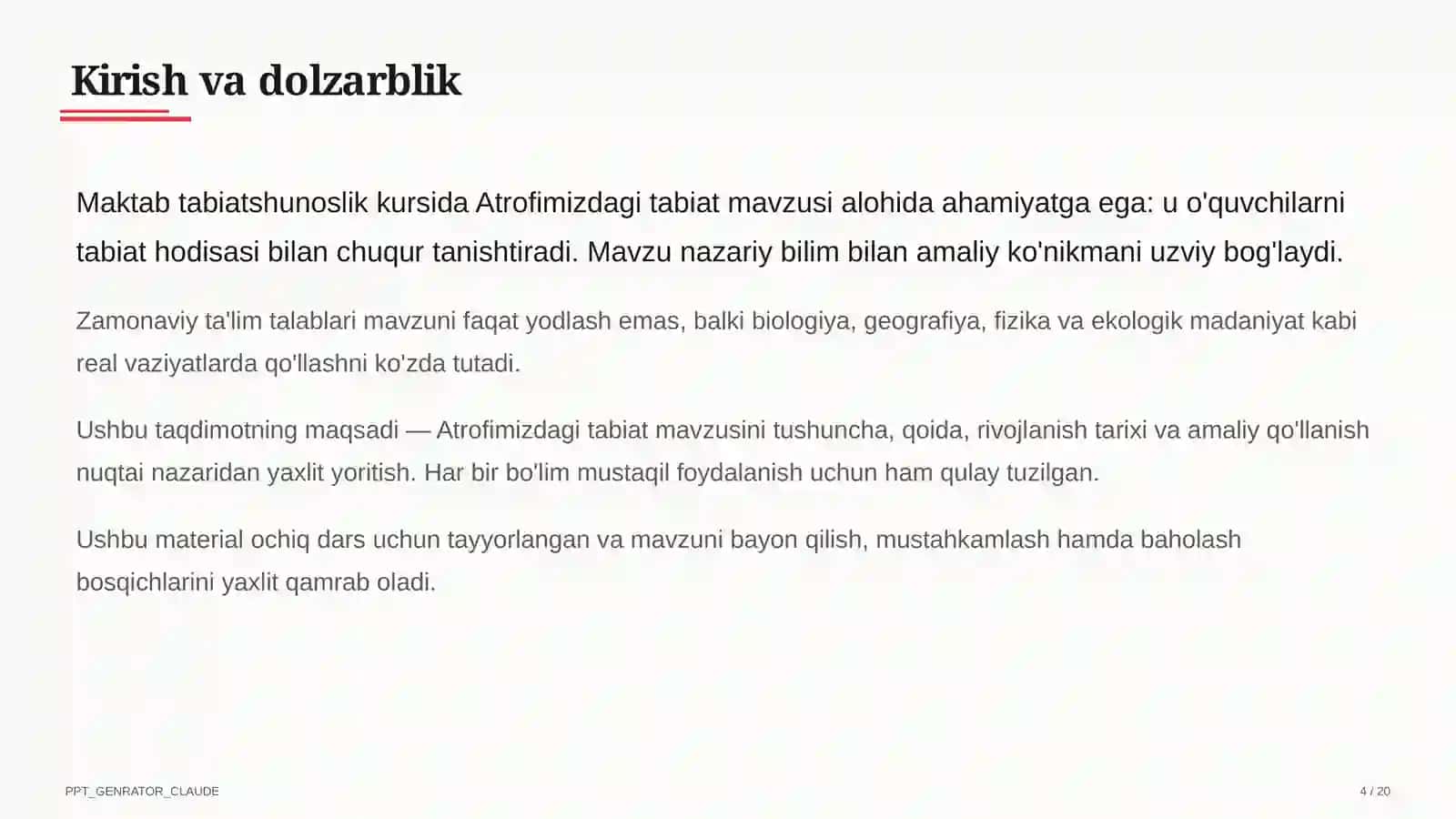 Atrofimizdagi tabiat (1-sinf) 4
