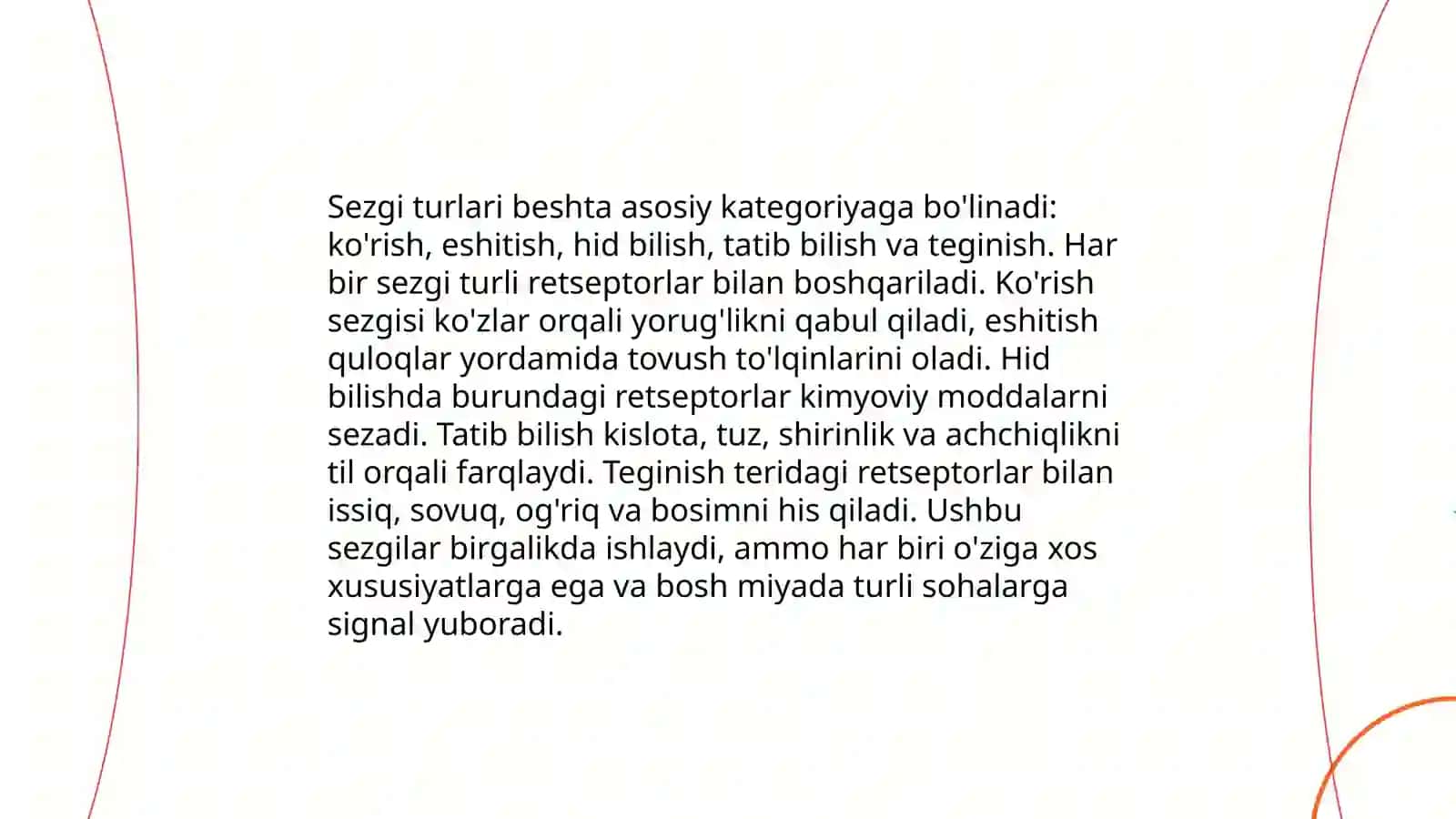 Sezgilar haqida umumiy tushuncha 4
