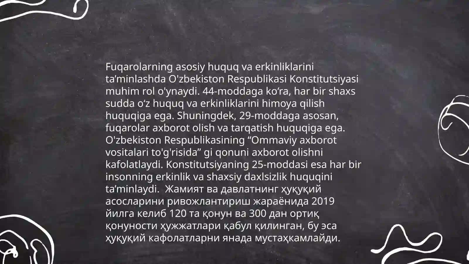 Yangi O‘zbekistonda inson haq-huquqlari va erkinliklari kafolatiningyaratilishi 4