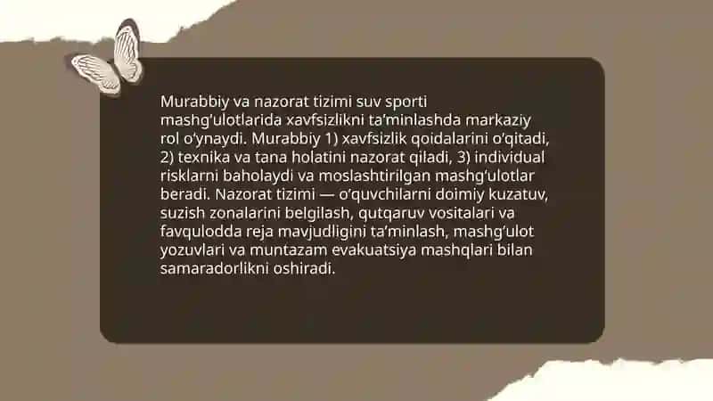 Bolalarni suv sportiga tayyorlashda havfsizlik qoidalarini oʻrgatishning ahamiyati 4