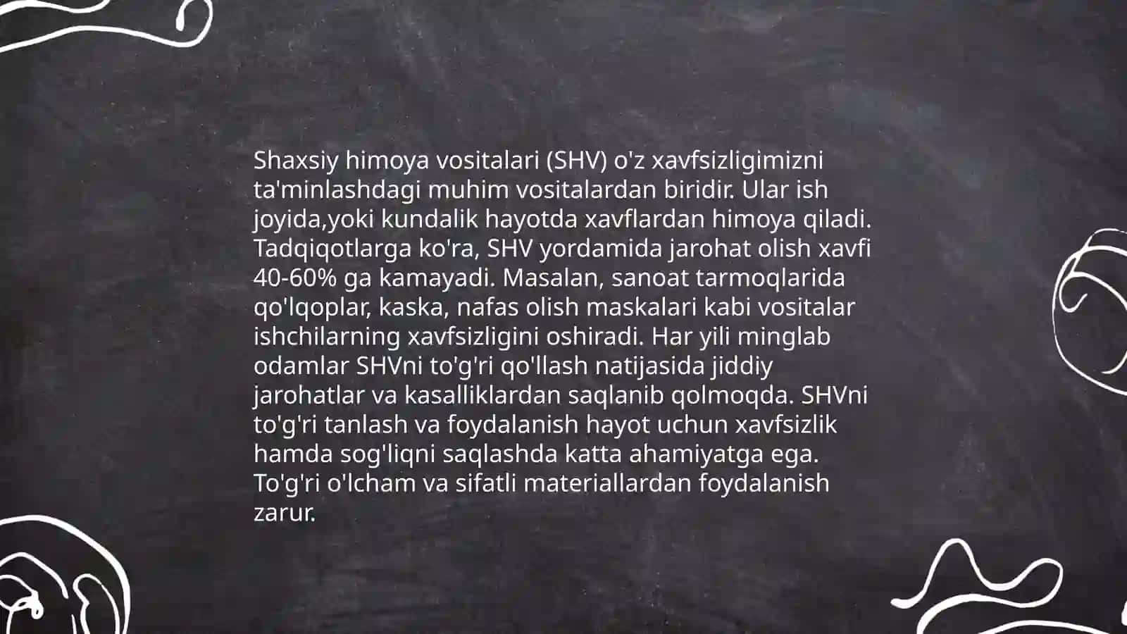 Shaxsiy himoya vositalari 4