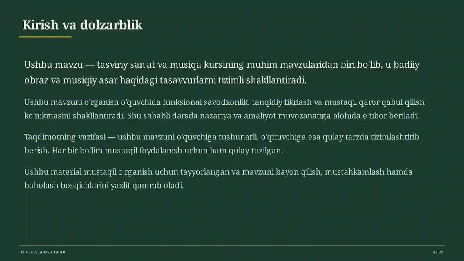 O'zbek bastakorlari: Mutal Burhonov va Manas Leviyev (4-sinf) 4