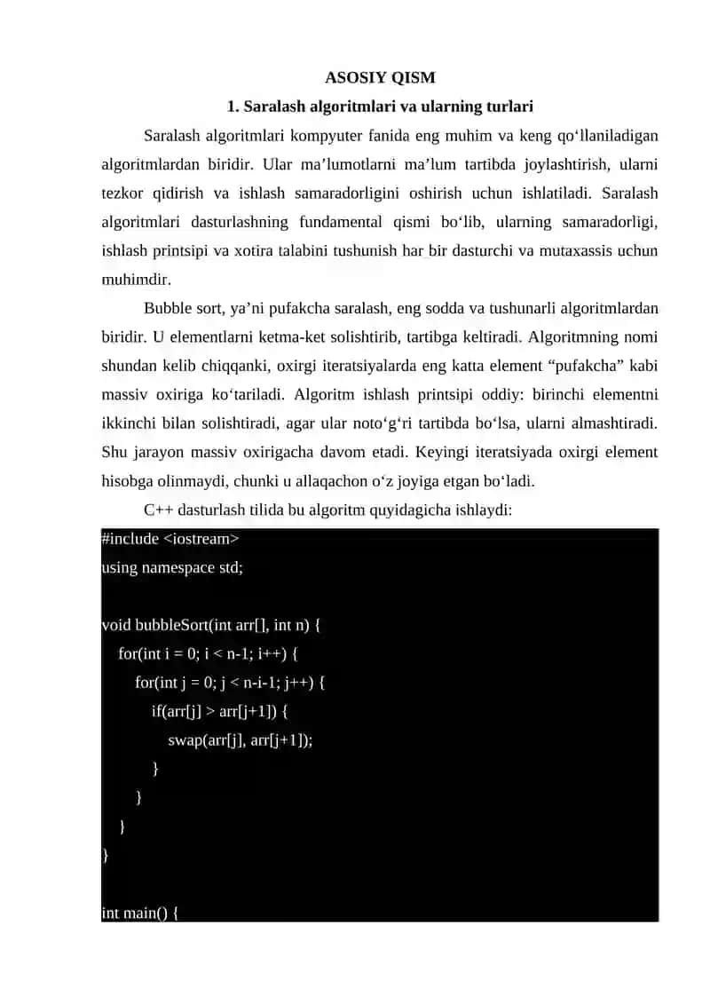 Saralash algoritmlari va samaradorliklari 4