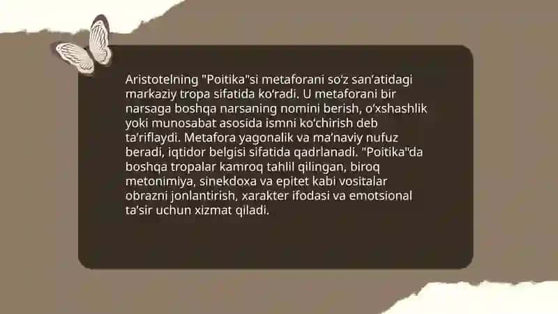 Aristotelning “Poitika”si 4
