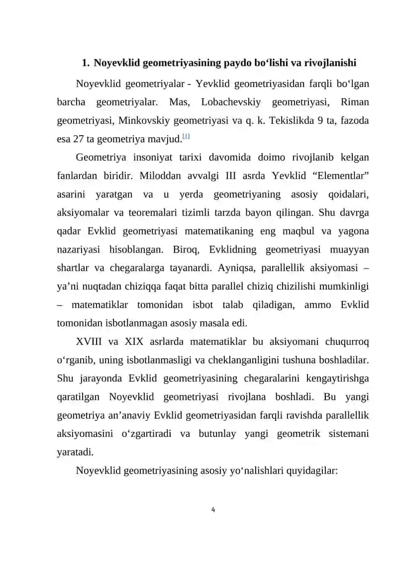 NOYEVKLID GEOMETRIYA 4