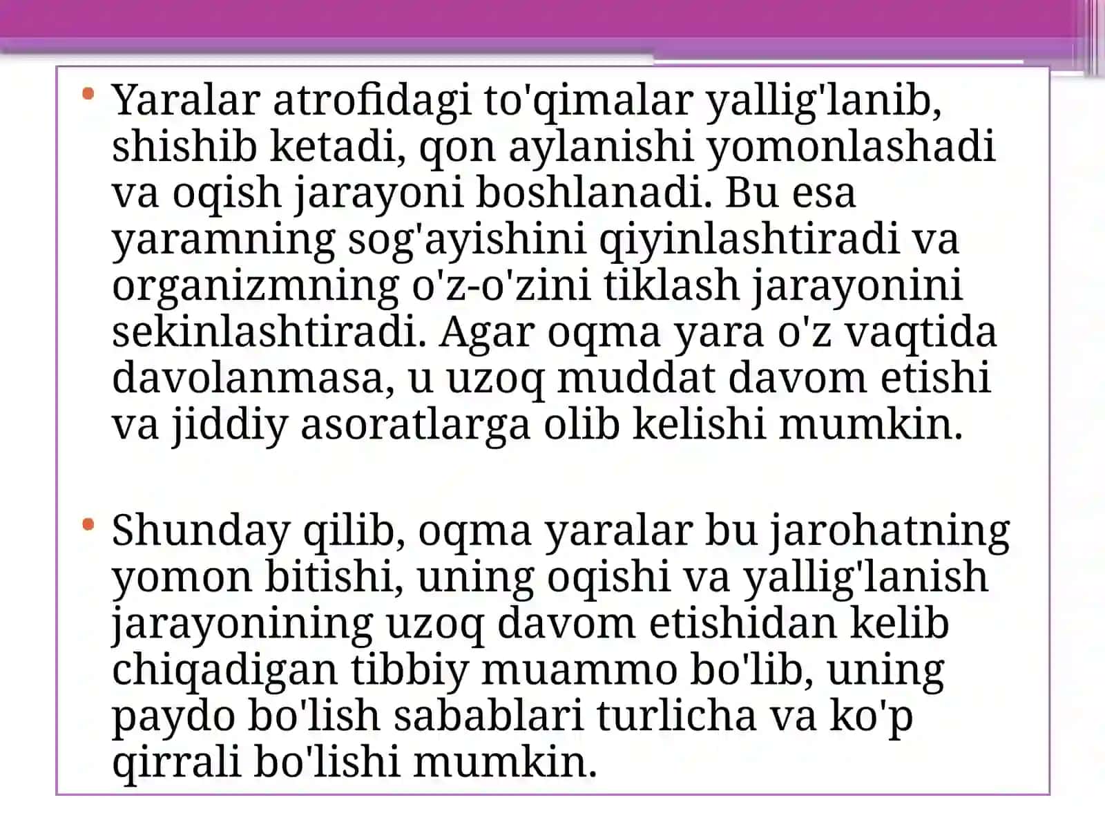 Ichak oqmayaralarini bartarafqilish usullari 4