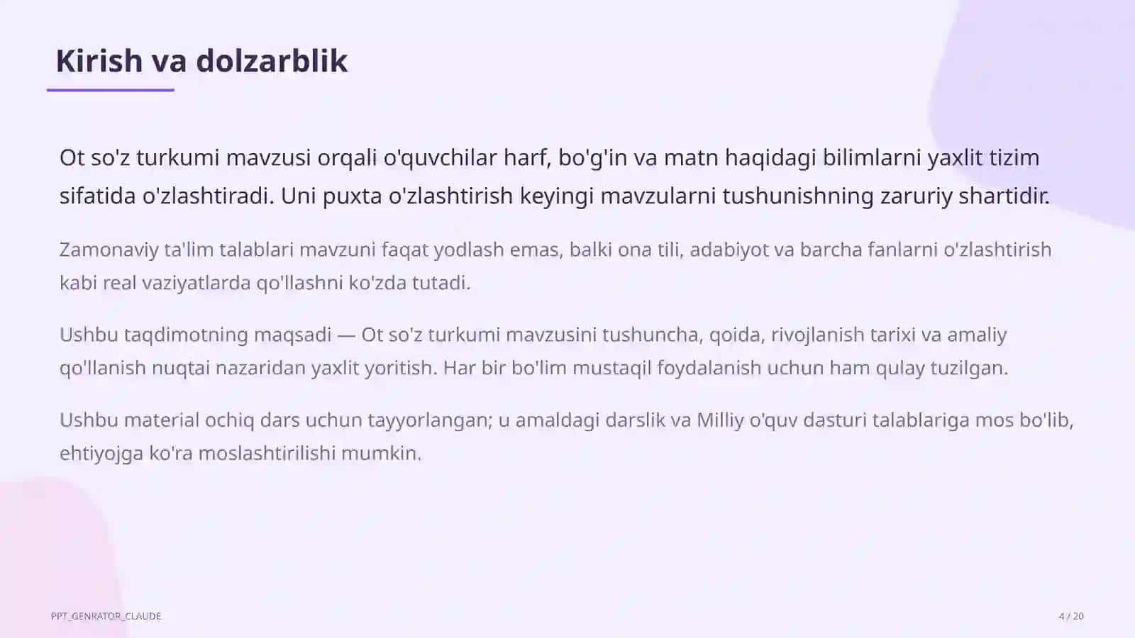 Ot so'z turkumi (3-sinf) 4