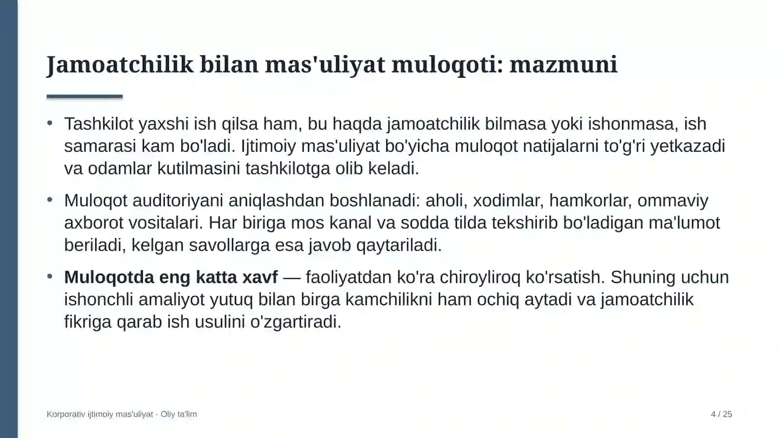 restoranlarda jamoatchilik bilan ijtimoiy mas'uliyat bo'yicha muloqot qilish 1229 4