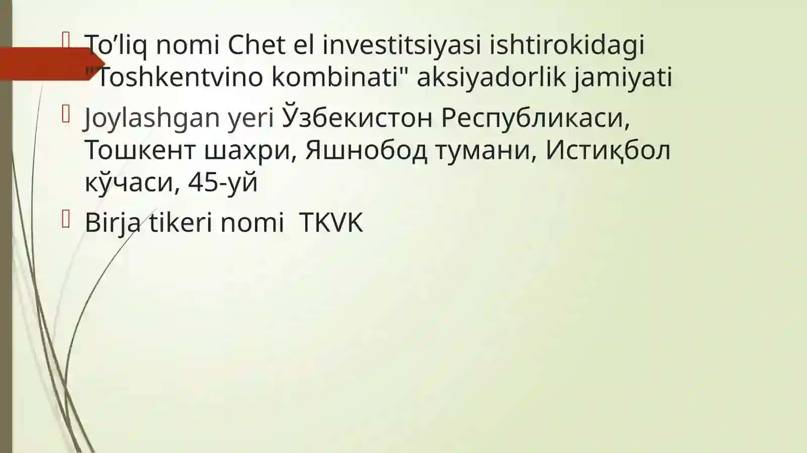 Toshkentvinokombinantiaksiyadorlikjamiyati 4