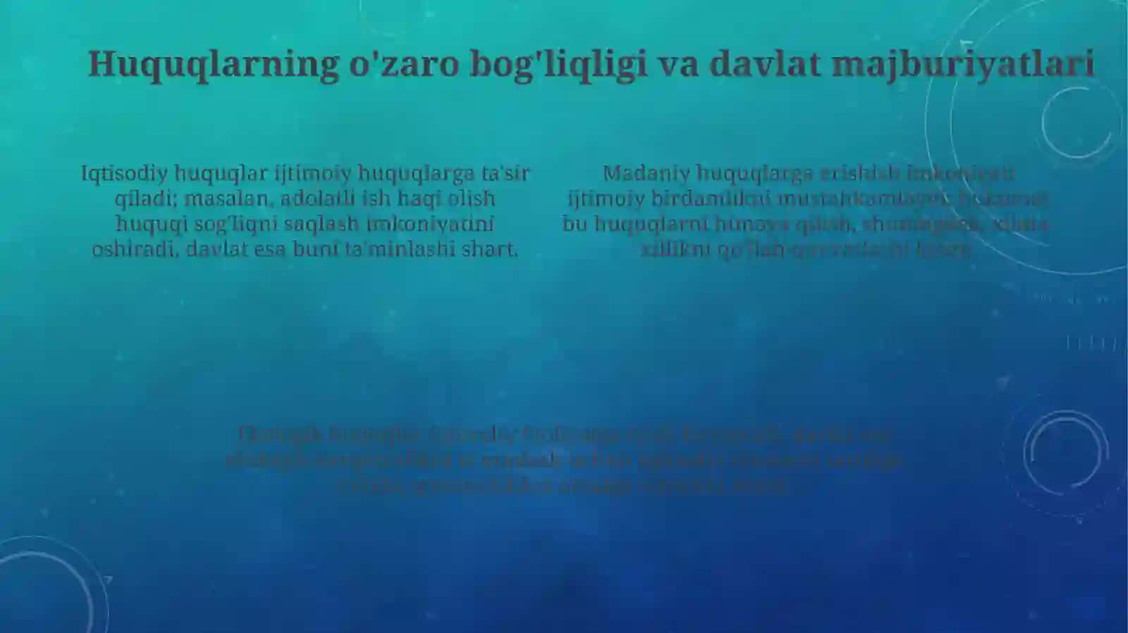 Iqtisodiy, ijtimoiy, madaniy, ekologik huquqlar 4