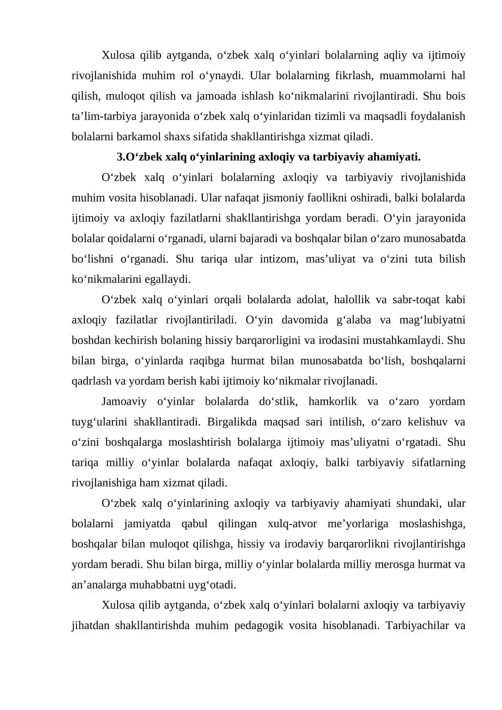 O‘zbek xalq o‘yinlari 4