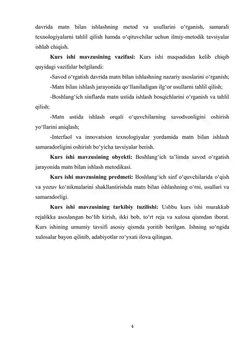 SAVOD O‘RGATISH DAVRIDA MATN USTIDA ISHLASH 4