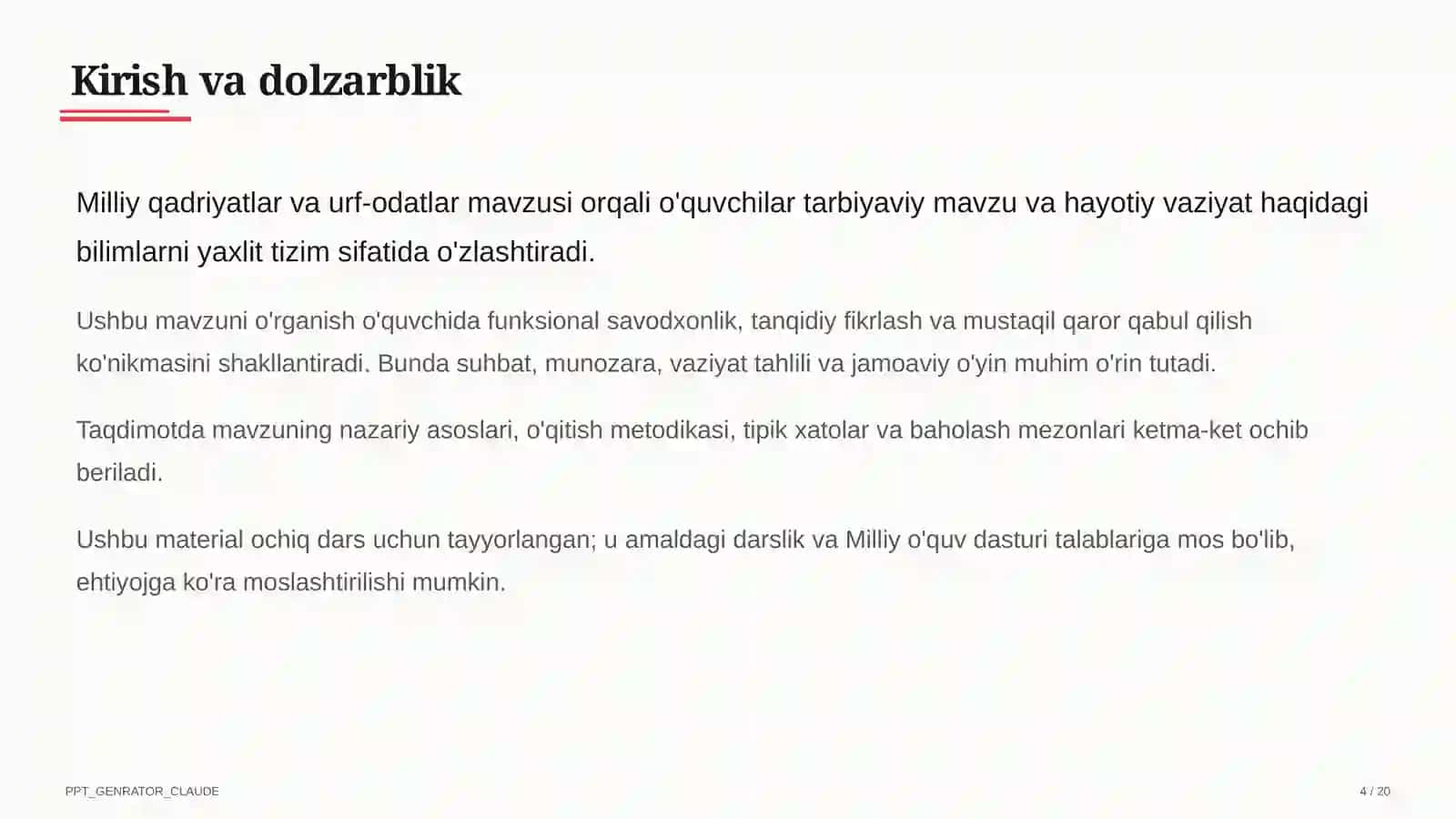 Milliy qadriyatlar va urf-odatlar 4