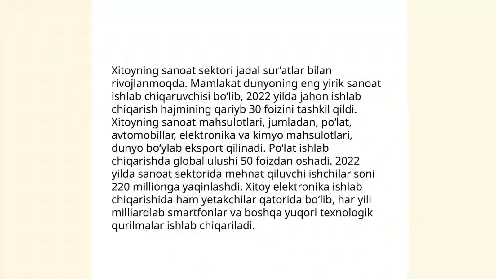 Xitoyning iqtisodiy rivojlanishi 4