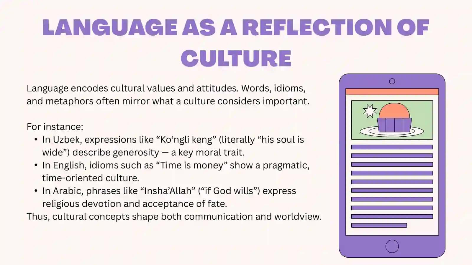 CULTURAL “CONCEPTS”IN COMPARABLE LANGUAGES 4