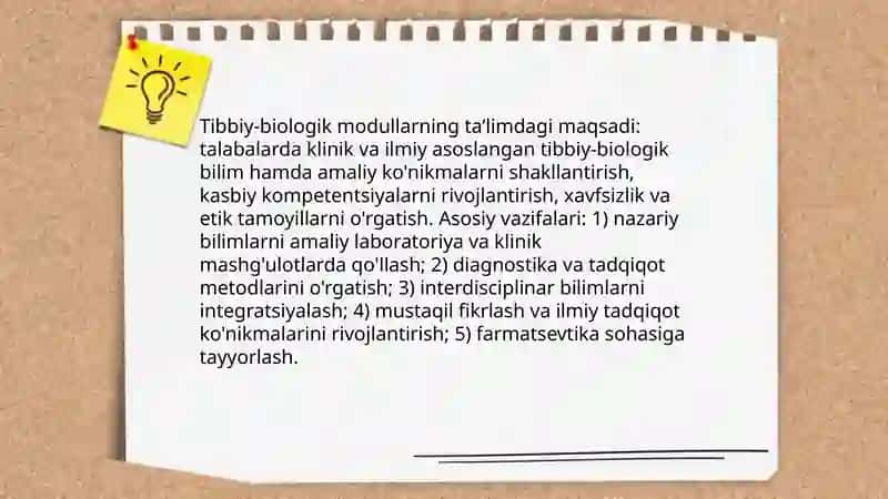 Tibbiy-biologik modullarning mohiyati 4