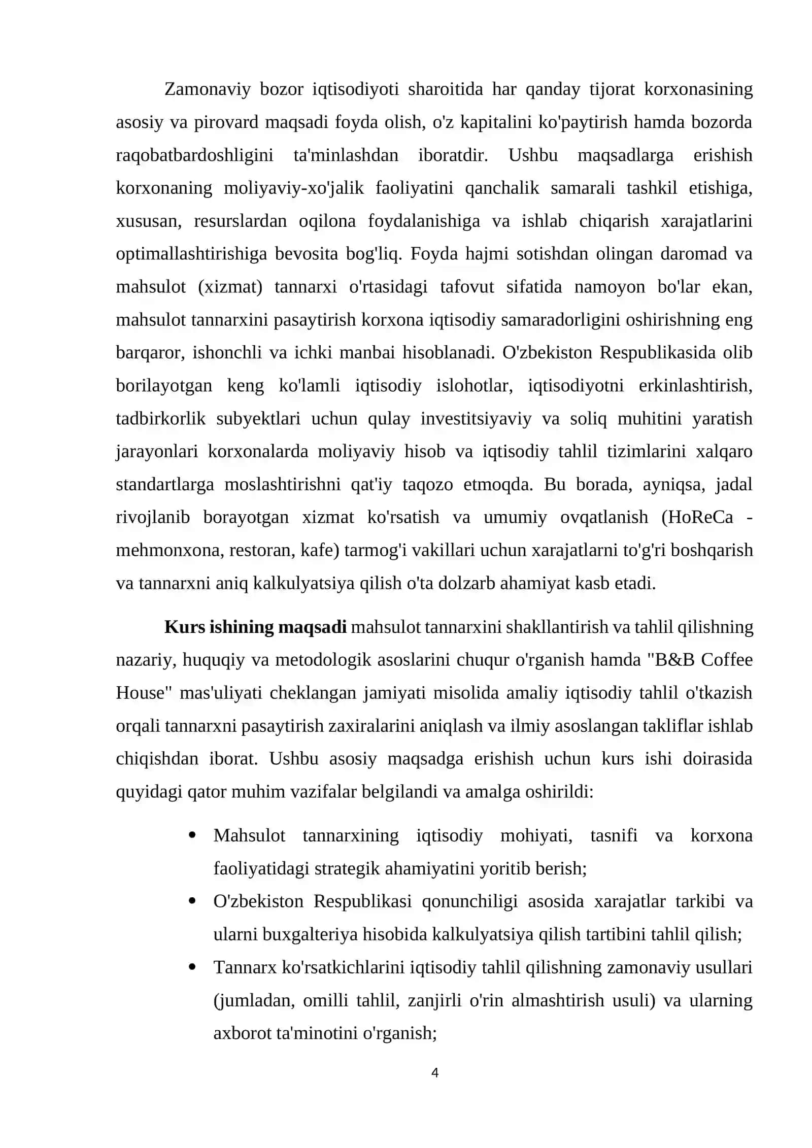 Mahsulot tannarxini tahlil qilish 4