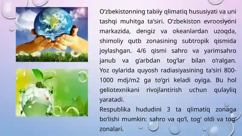 Kimyofanining atrof-muhitni himoyaqilishdagi va ekologiya muammolarini halqilishdagi ahamiyati 4