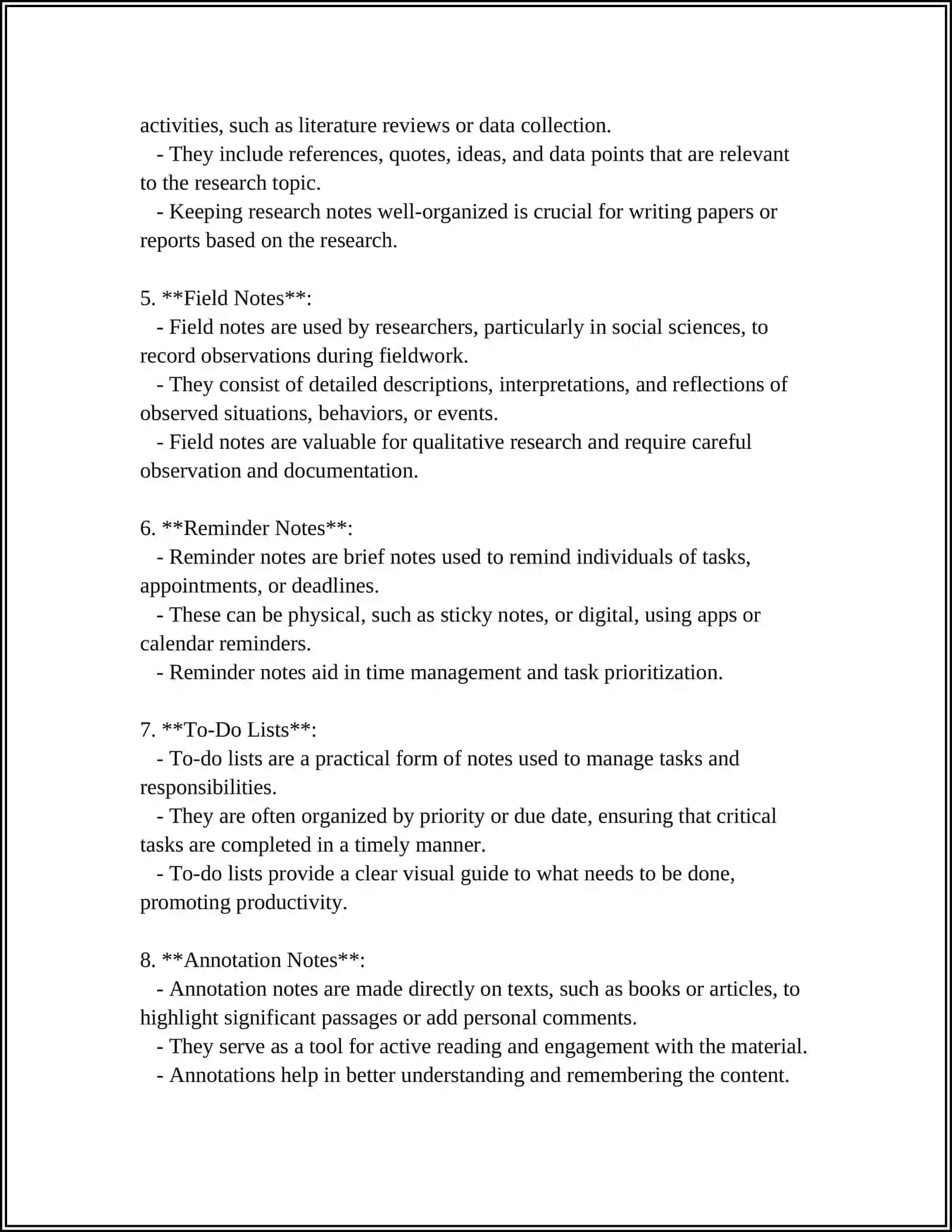 SIMPLE NOTES AND MESSAGES 4