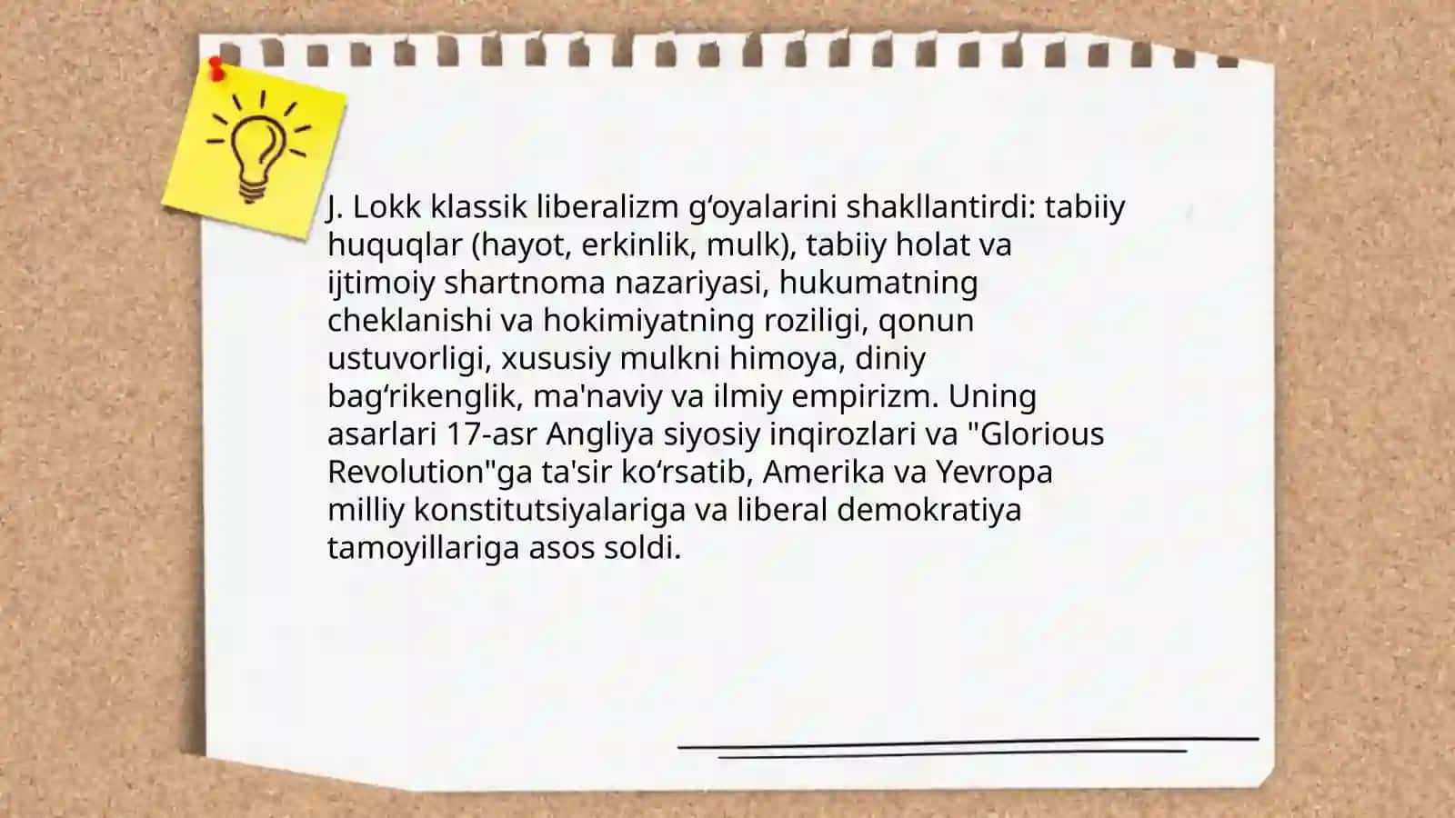 J.Lokk-klassik liberalizm mafkurasining asoschisi 4