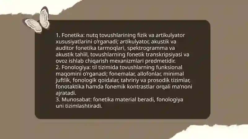 Tilning sistema sifatida 4