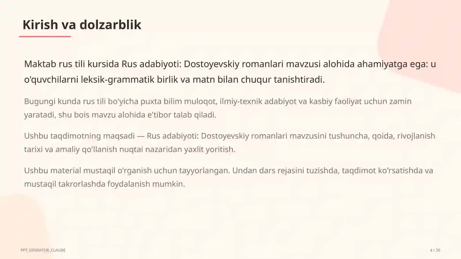 Dostoyevskiy romanlari (11-sinf) 4