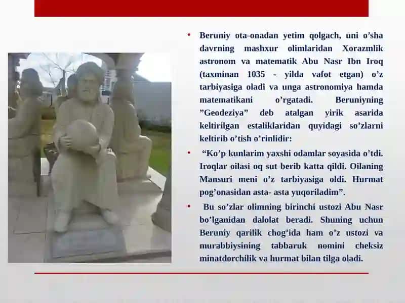 ABU RAYXON BERUNIYILMIY MEROSI 4
