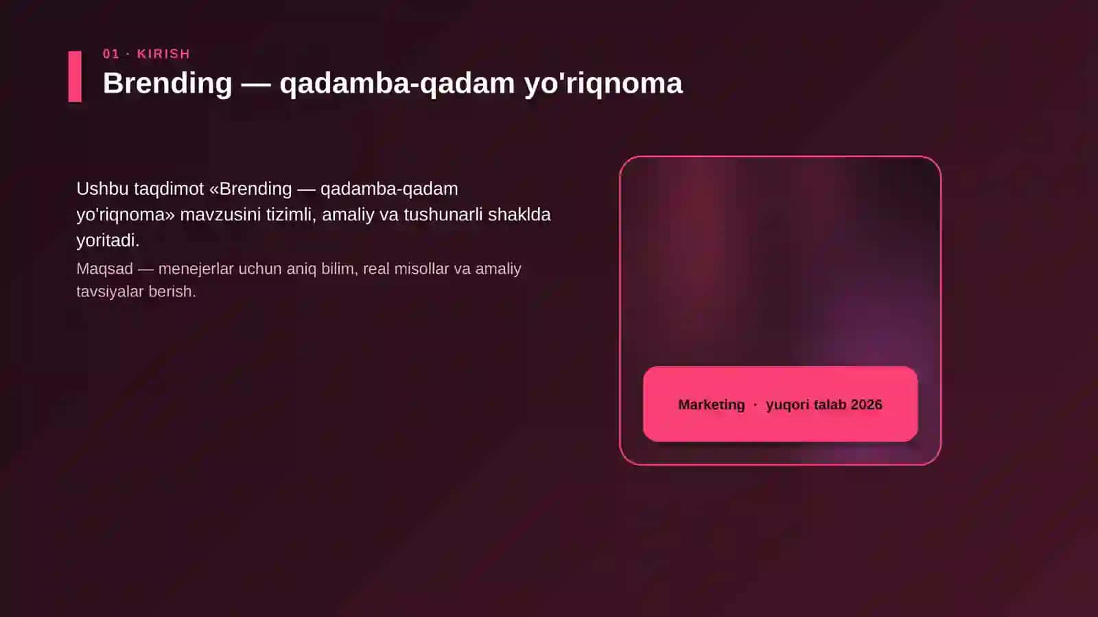 Brending — qadamba-qadam yo'riqnoma 4
