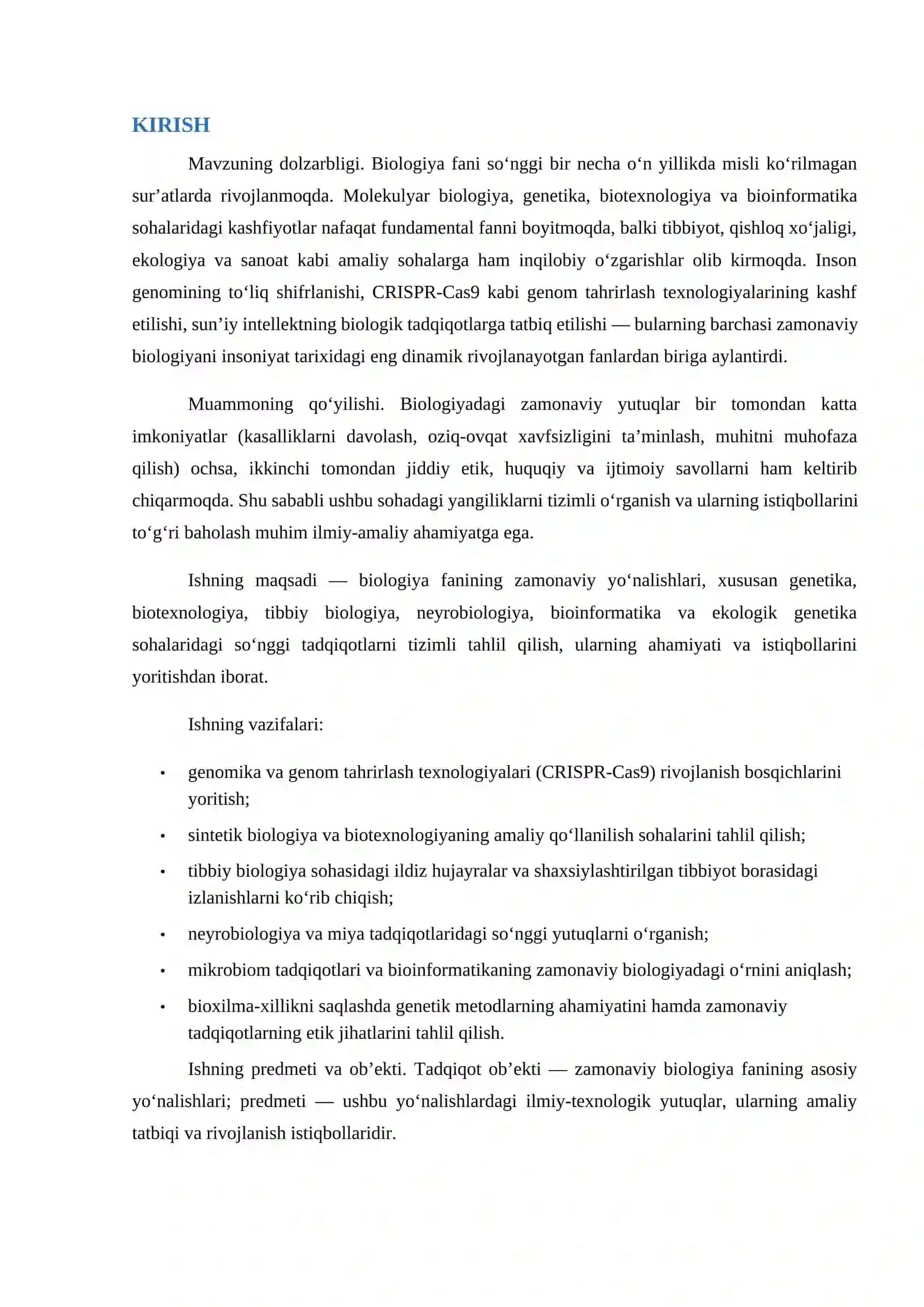 Referat Biologiya zamonaviy tadqiqotlari 4