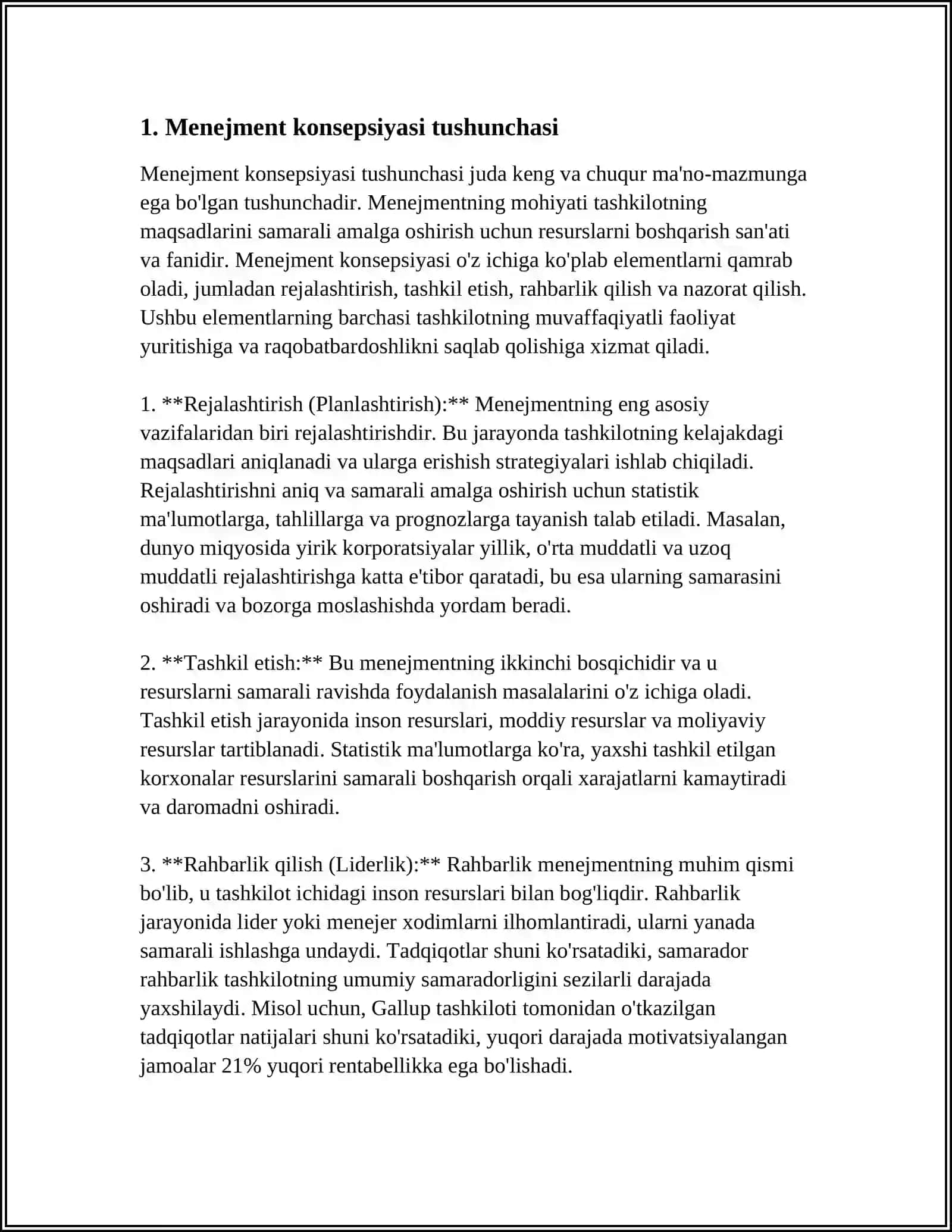 MENEJMENT KONSEPSIYASI UNING MOHIYATI VA TUZILISHI 4