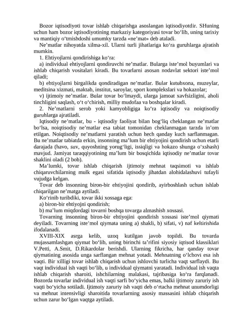 BOZOR VA UNING TUZULISHI 4