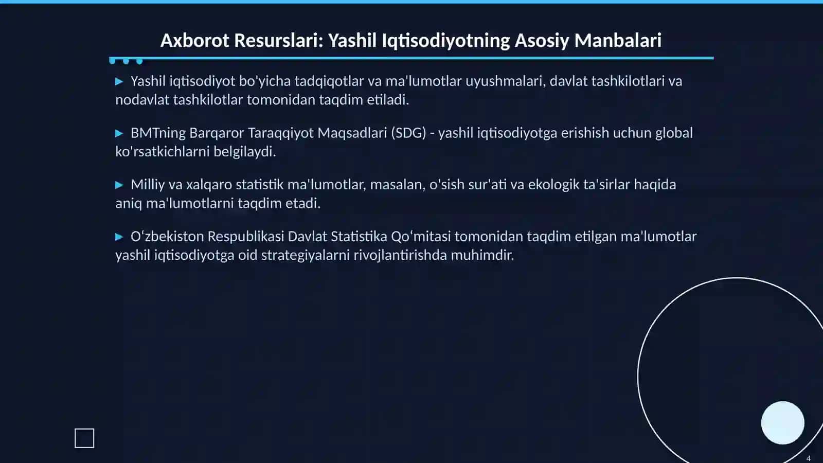 Yashil Iqtisodiyot: Ekologik Barqarorlik va Ijtimoiy Rivojlanish 4