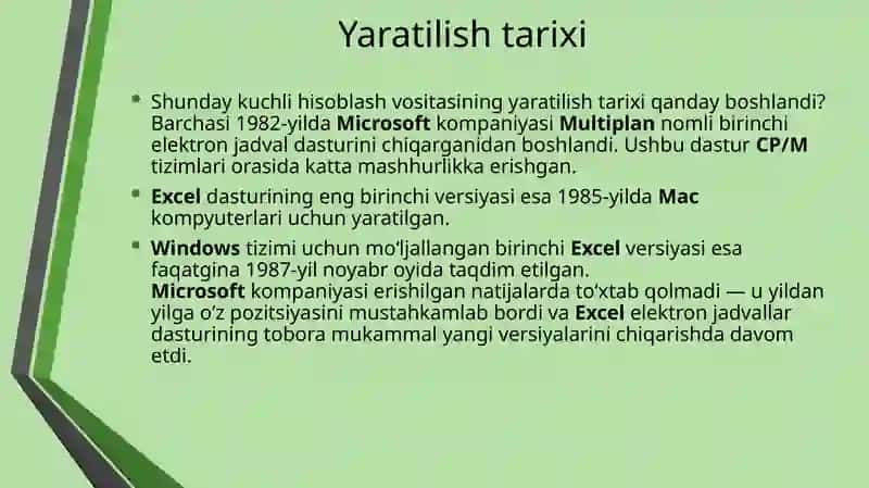 Microsoft Excel 4