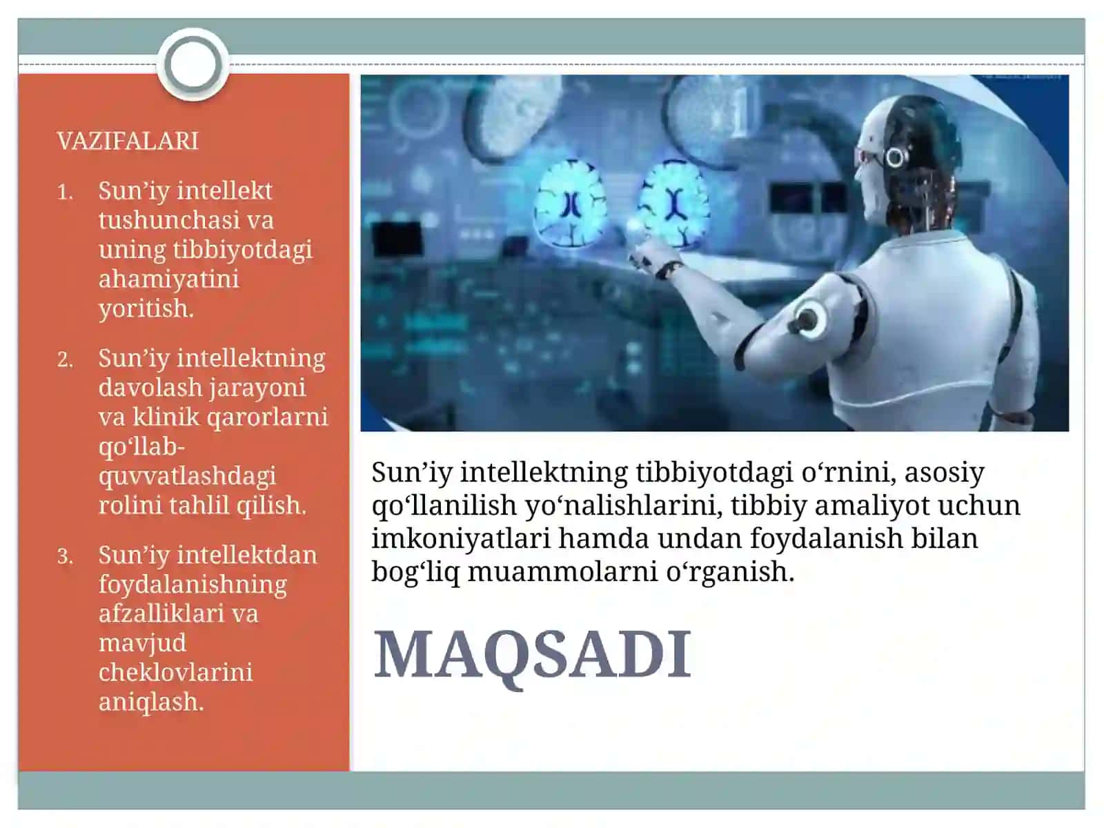 SUN’IY INTELEKTNING TIBBIYOTDAGI ROLI 4