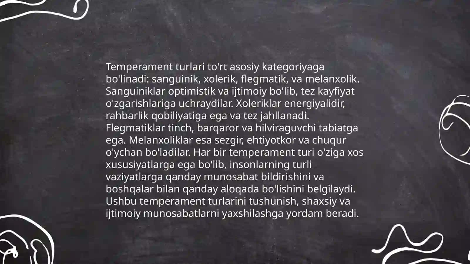 Temperament shaxs strukturasi sipatinda 4