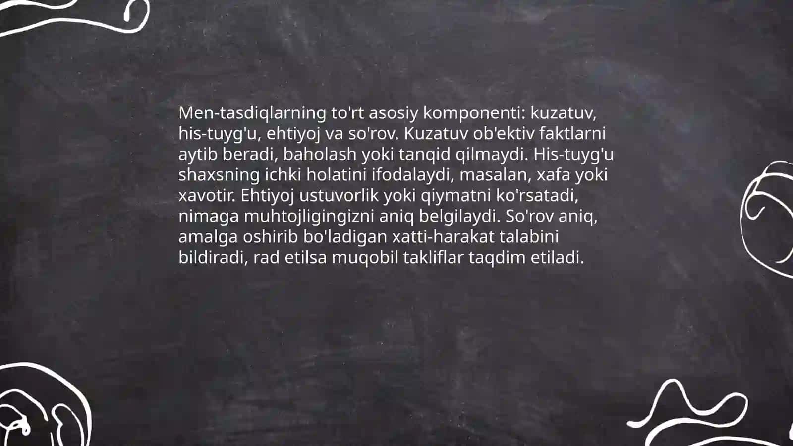 Men-tasdiqlar (men-murojaati) usuli 4