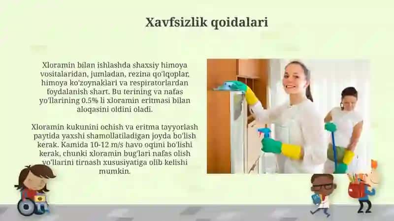 Xloramin Eritmasi Tayyorlash 4