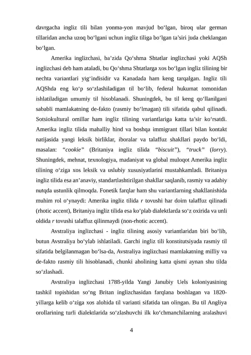 INGLIZ TILI LUG‘ATINING ANGLIYA VA AMERIKA VARIANTLARIDAGI FONETIK FARQLAR 4