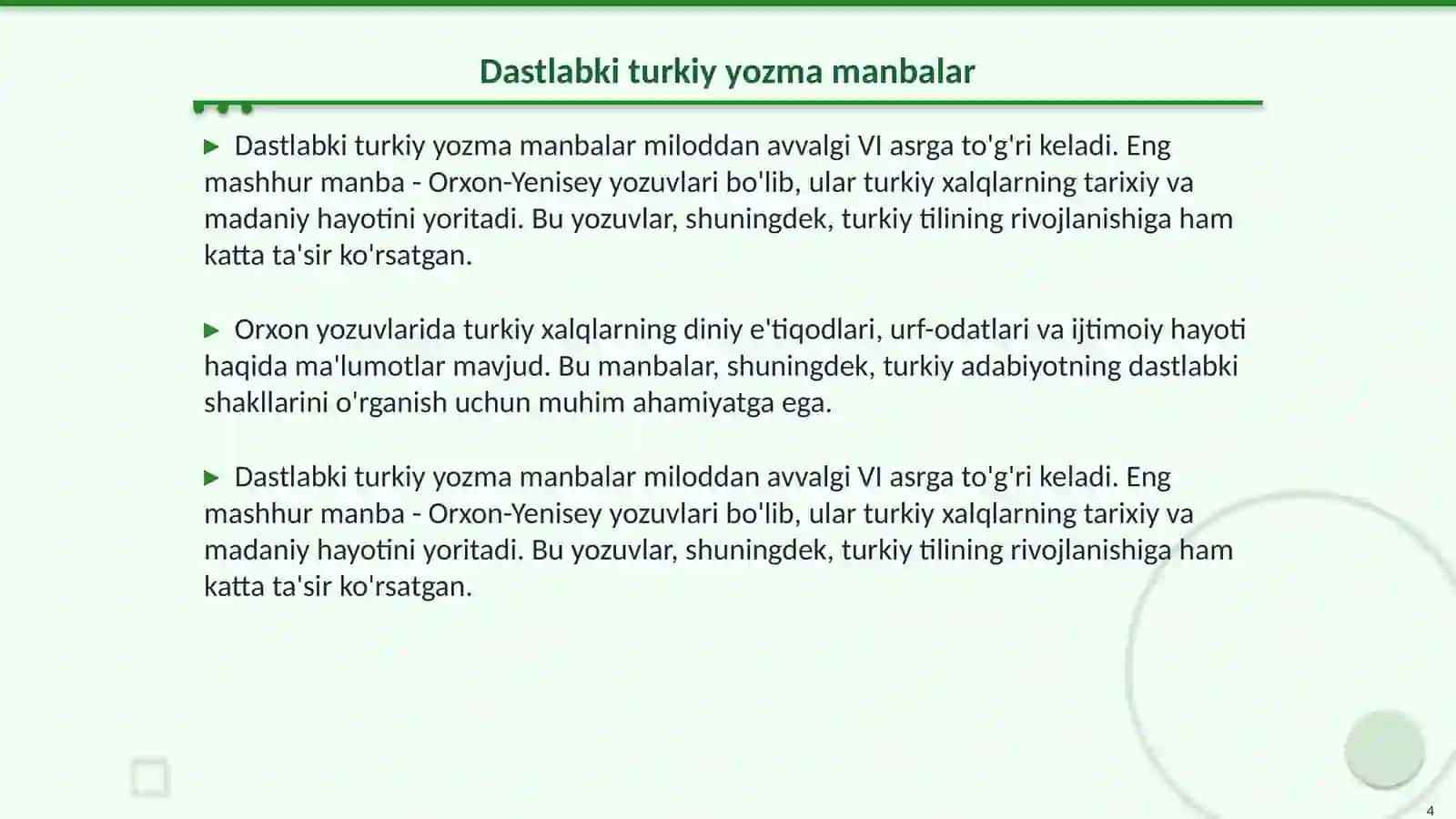 Turkiy xalqlarning adabiy merosi 4
