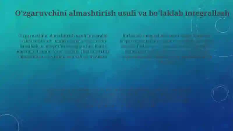 Integrallash usullari 4