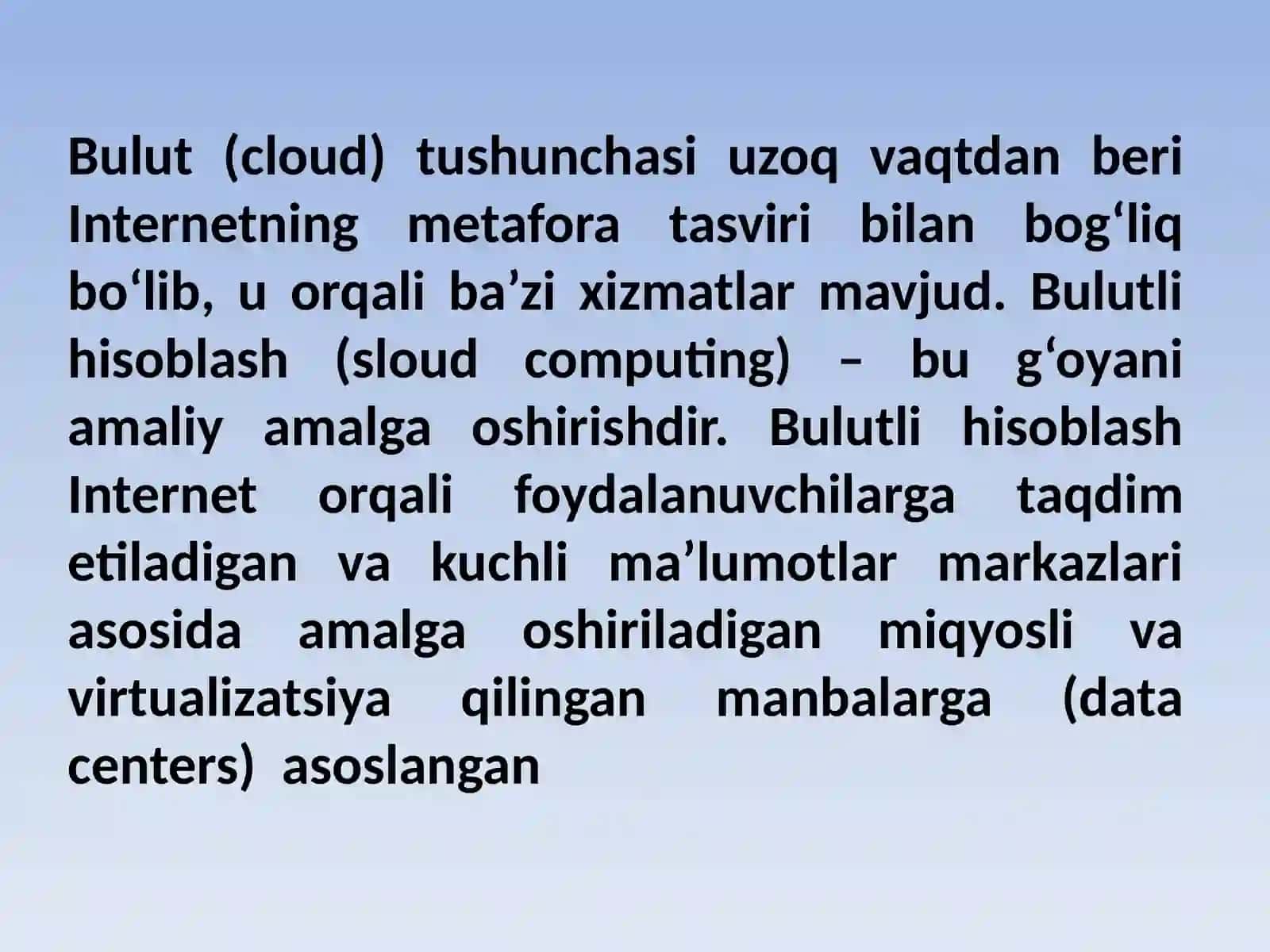 Bulutli texnologiyalar asosida Google xizmatlaridan foydalanishning samaradorligiva afzalliklari 4