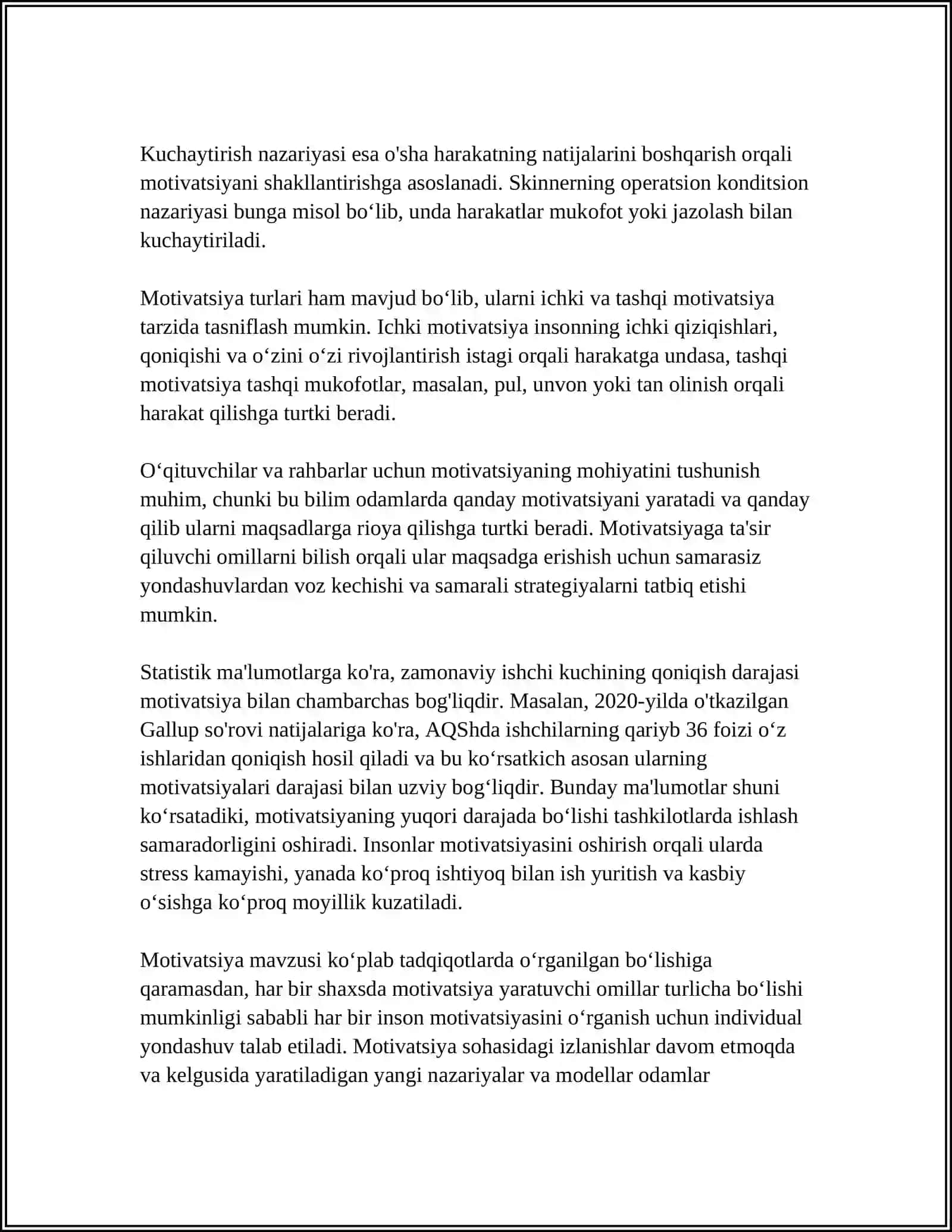XORIJ PSIXOLOGIYASIDA MOTIV VA MOTIVATSIYA MUAMMOSI 4